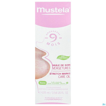 Mustela 9m huile soin vegetures 100ml
