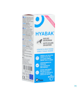 Hyabak 0,15% collyre hyaluron  10ml