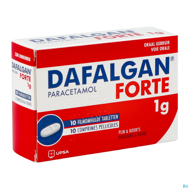 Dafalgan forte comp pell 10 x 1000 mg
