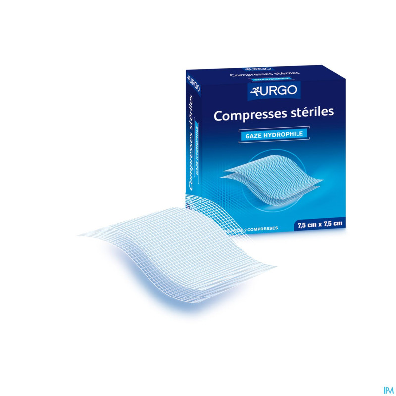 Urgo compresse gaze sterile    7,5cmx 7,5cm 50