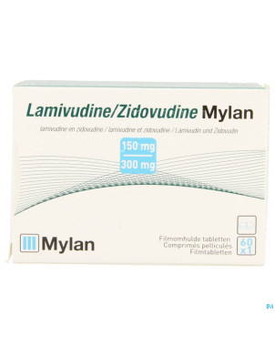 Lamivudine/zidovudine viatris 150/300mg comp pel60
