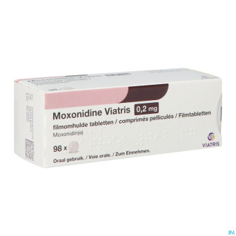 Moxonidine viatris 0,2mg comp pell 98