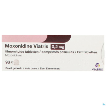 Moxonidine viatris 0,2mg comp pell 98