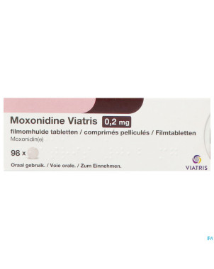 Moxonidine viatris 0,2mg comp pell 98