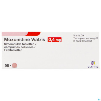 Moxonidine viatris 0,4mg comp pell 98