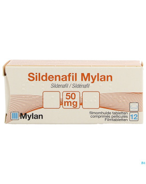 Sildenafil viatris 50mg comp pell 12