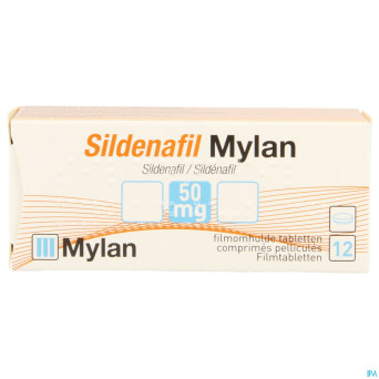 Sildenafil viatris 50mg comp pell 12