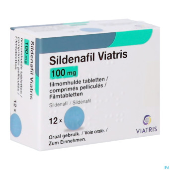 Sildenafil viatris 100mg comp pell 12