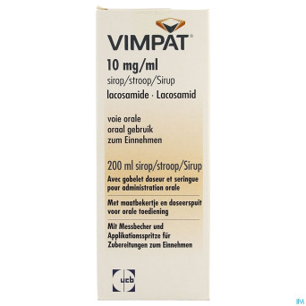 Vimpat 10 mg/ml siroop 200 ml