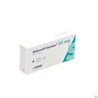 Sildenafil sandoz  25mg comp pell  4x 25mg