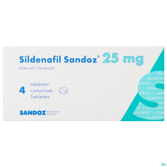 Sildenafil sandoz  25mg comp pell  4x 25mg