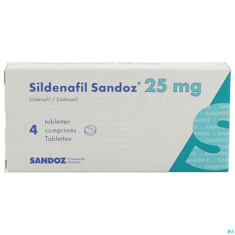 Sildenafil sandoz  25mg comp pell  4x 25mg