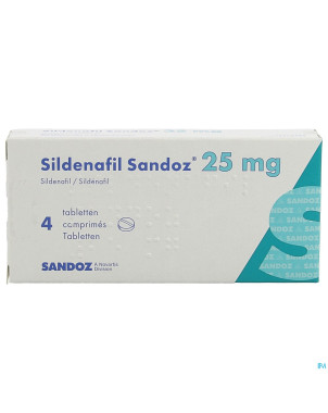 Sildenafil sandoz  25mg comp pell  4x 25mg