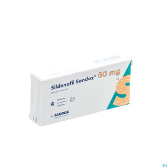 Sildenafil sandoz  50mg comp pell  4x 50mg