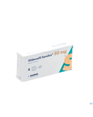 Sildenafil sandoz  50mg comp pell  4x 50mg