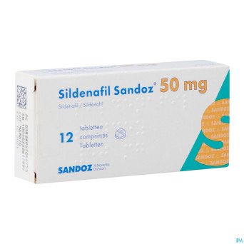 Sildenafil sandoz  50mg comp pell 12x 50mg