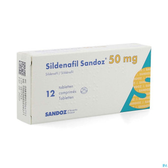 Sildenafil sandoz  50mg comp pell 12x 50mg