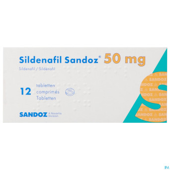 Sildenafil sandoz  50mg comp pell 12x 50mg