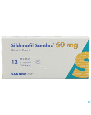 Sildenafil sandoz  50mg comp pell 12x 50mg