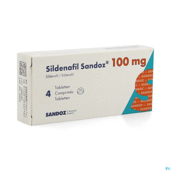 Sildenafil sandoz 100mg comp pell  4x100mg
