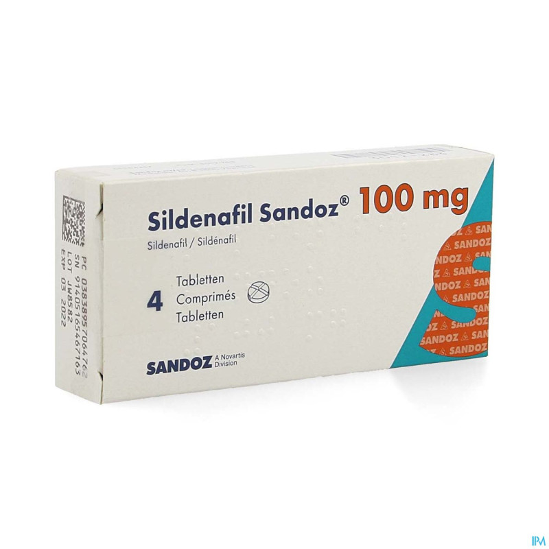 Sildenafil sandoz 100mg comp pell  4x100mg
