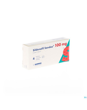 Sildenafil sandoz 100mg comp pell  4x100mg