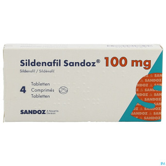 Sildenafil sandoz 100mg comp pell  4x100mg