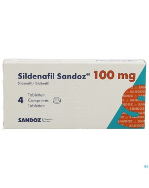 Sildenafil sandoz 100mg comp pell  4x100mg