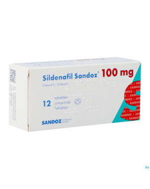 Sildenafil sandoz 100mg comp pell 12x100mg