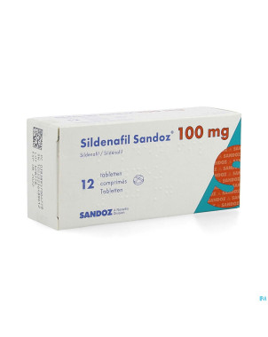 Sildenafil sandoz 100mg comp pell 12x100mg