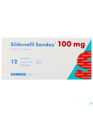 Sildenafil sandoz 100mg comp pell 12x100mg