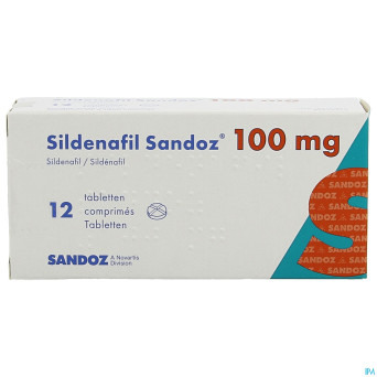 Sildenafil sandoz 100mg comp pell 12x100mg