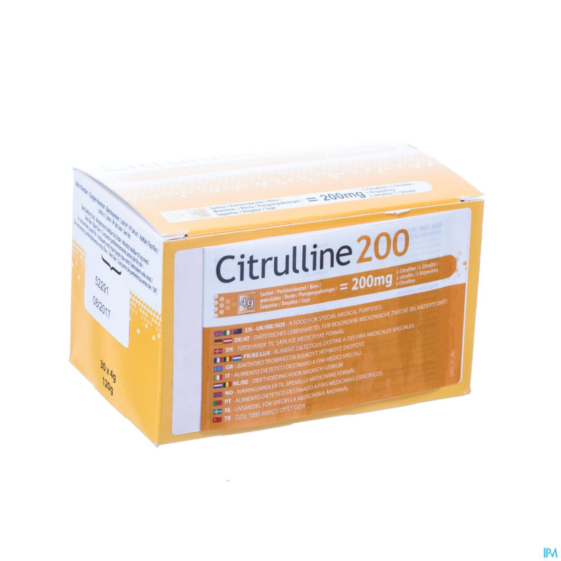Citrulline 200 pdr    sachet 30x4g