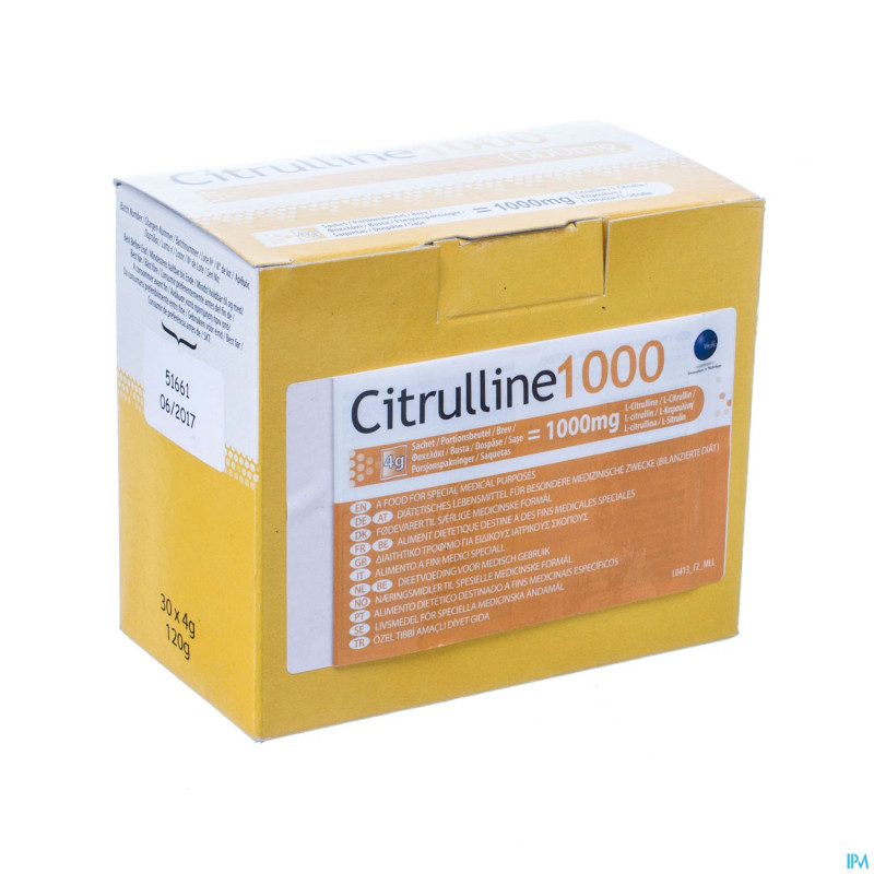 Citrulline 1000 pdr    sachet 30x4g