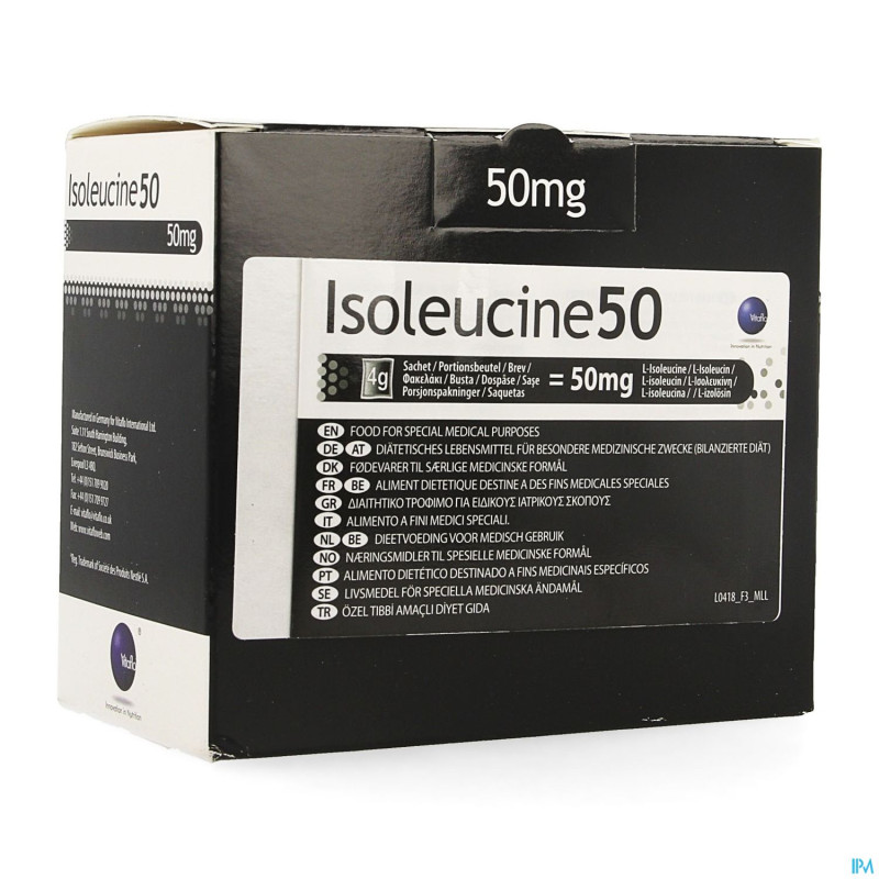 Isoleucine 50 pdr    sachet 30x4g