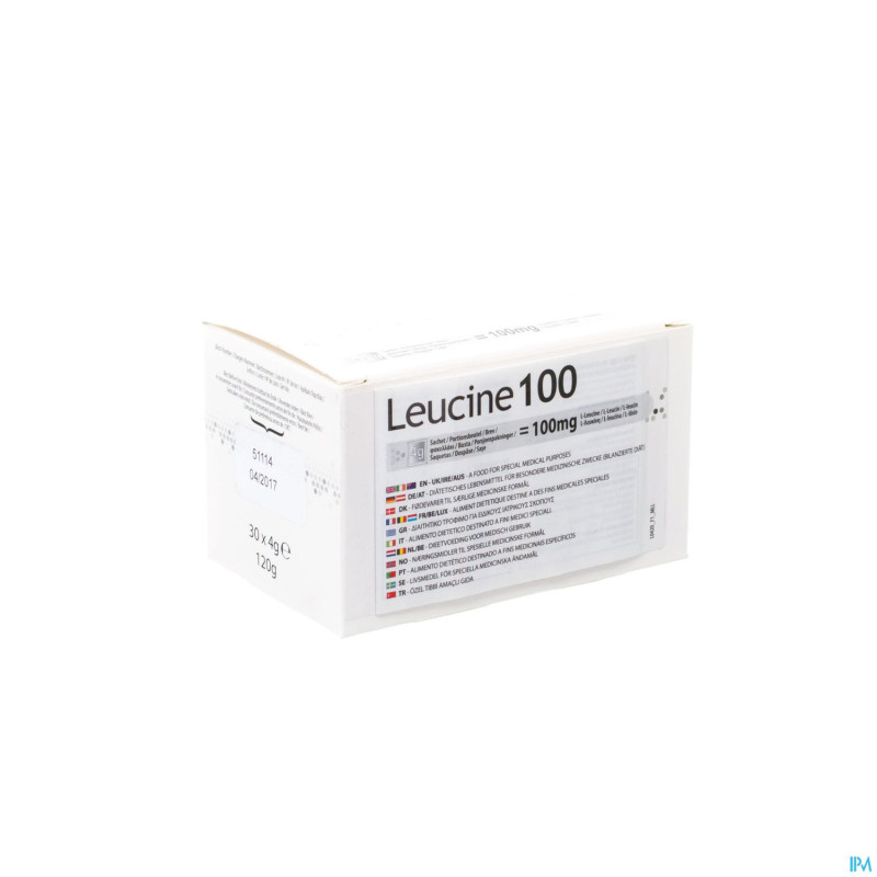 Leucine 100 pdr    sachet 30x4g