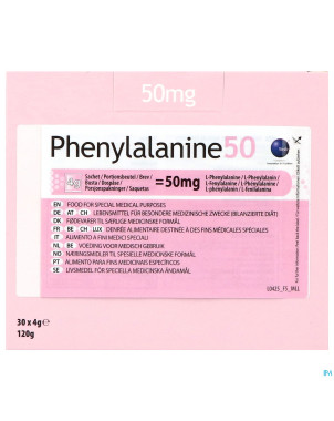 Phenylalanine 50 pdr   sachet 30x4g