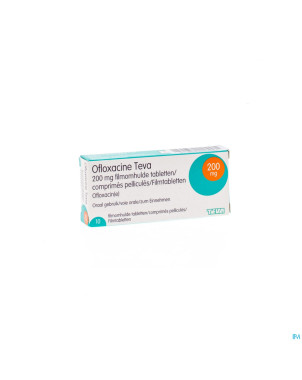 Ofloxacine teva comp enrob. 10 x 200 mg