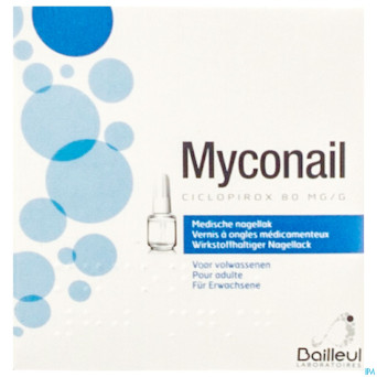 Myconail 80mg/g vernis ongles medical fl 6,6 ml