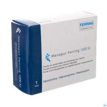 Menopur 1200iu pdr+solv pr sol inj 1 fl+2 ser prer