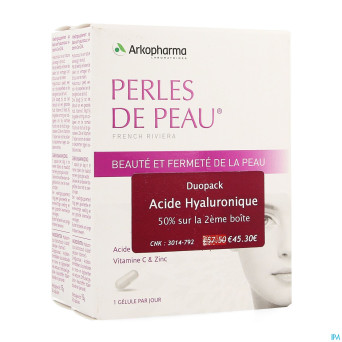 Perles de peau acide hyaluronique  caps 60  promo
