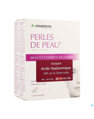 Perles de peau acide hyaluronique  caps 60  promo