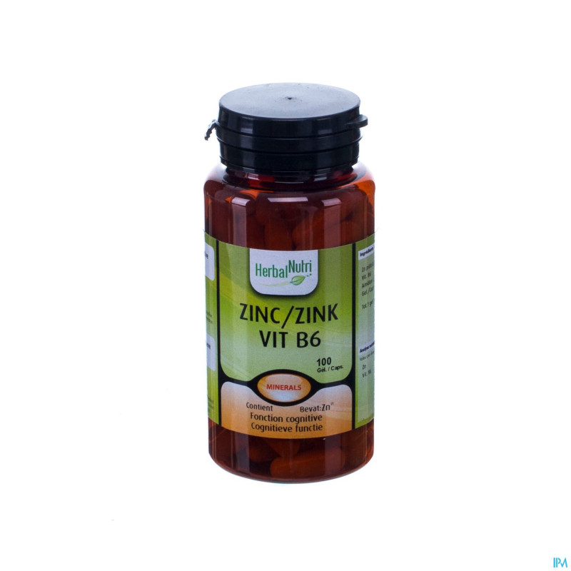 Herbalnutri zinc vit b6    gel 100