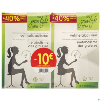 Green light coffee sachets 14  40% gratuit