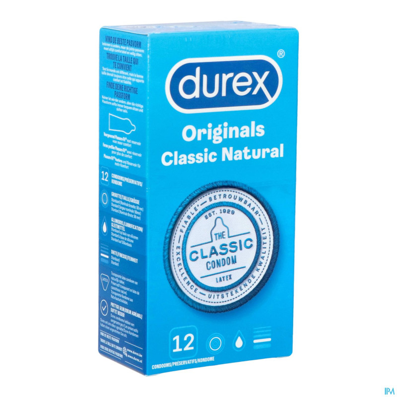 Durex classic    preservatifs 12