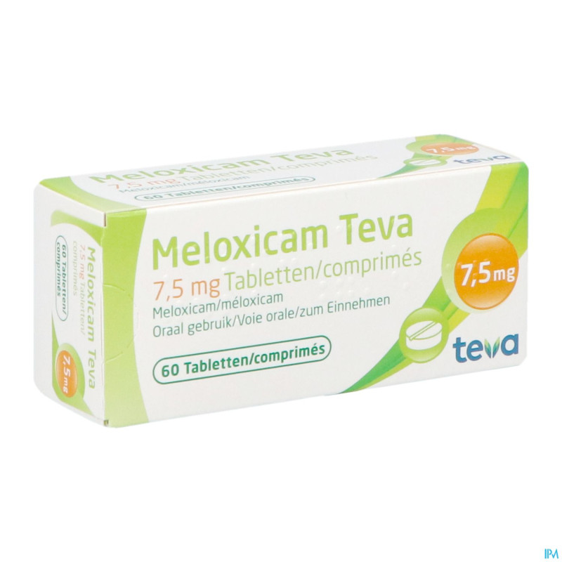 Meloxicam teva 7,5 mg tabl 60 x 7,5 mg