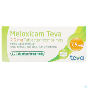 Meloxicam teva 7,5 mg tabl 60 x 7,5 mg
