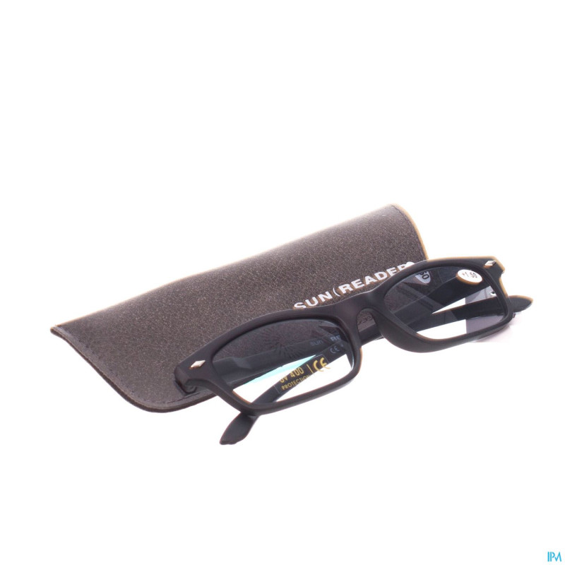 Sunreader lunettes lectures solaire +1.50 black