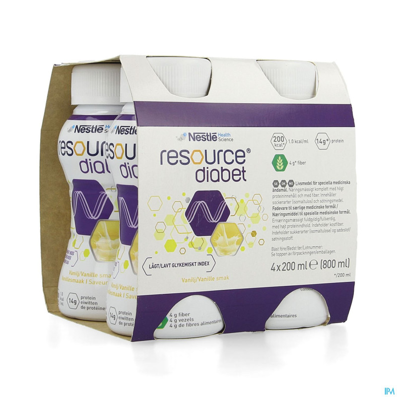 Resource diabet vanilla    4x200ml 12173634