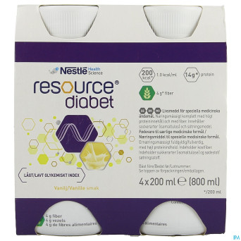 Resource diabet vanilla    4x200ml 12173634
